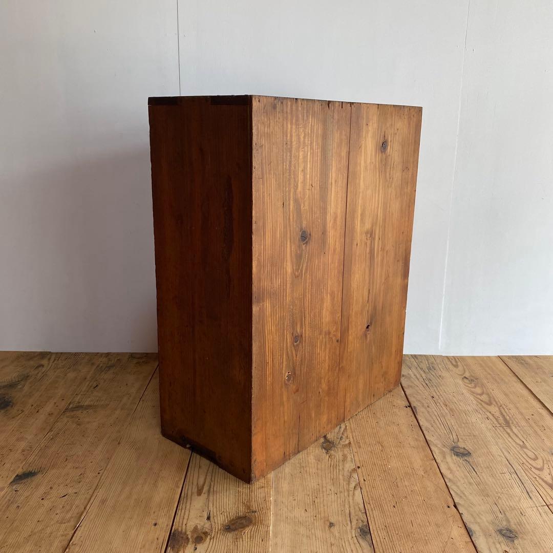 アンティーク チェスト 棚 本棚 食器棚 無垢材 z857