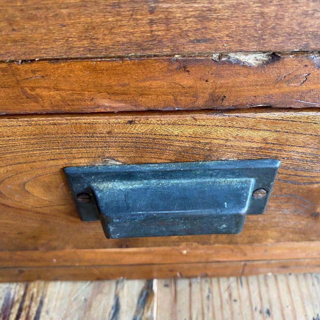 アンティーク チェスト 棚 本棚 食器棚 無垢材 z857