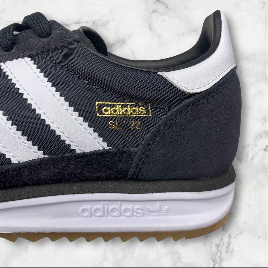 未使用 adidas SL 72 ブラック 23.5 アディダス 黒 23.5