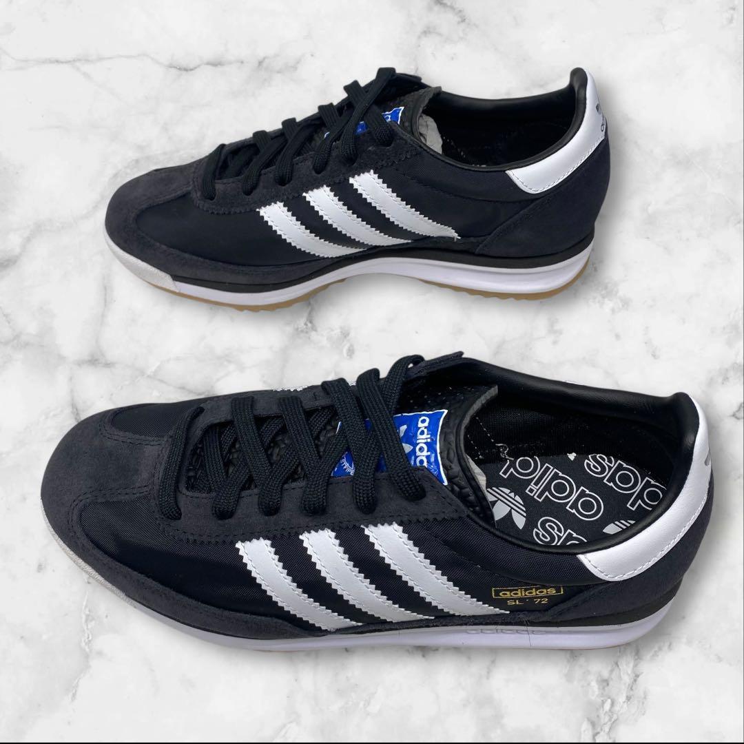 未使用 adidas SL 72 ブラック 23.5 アディダス 黒 23.5