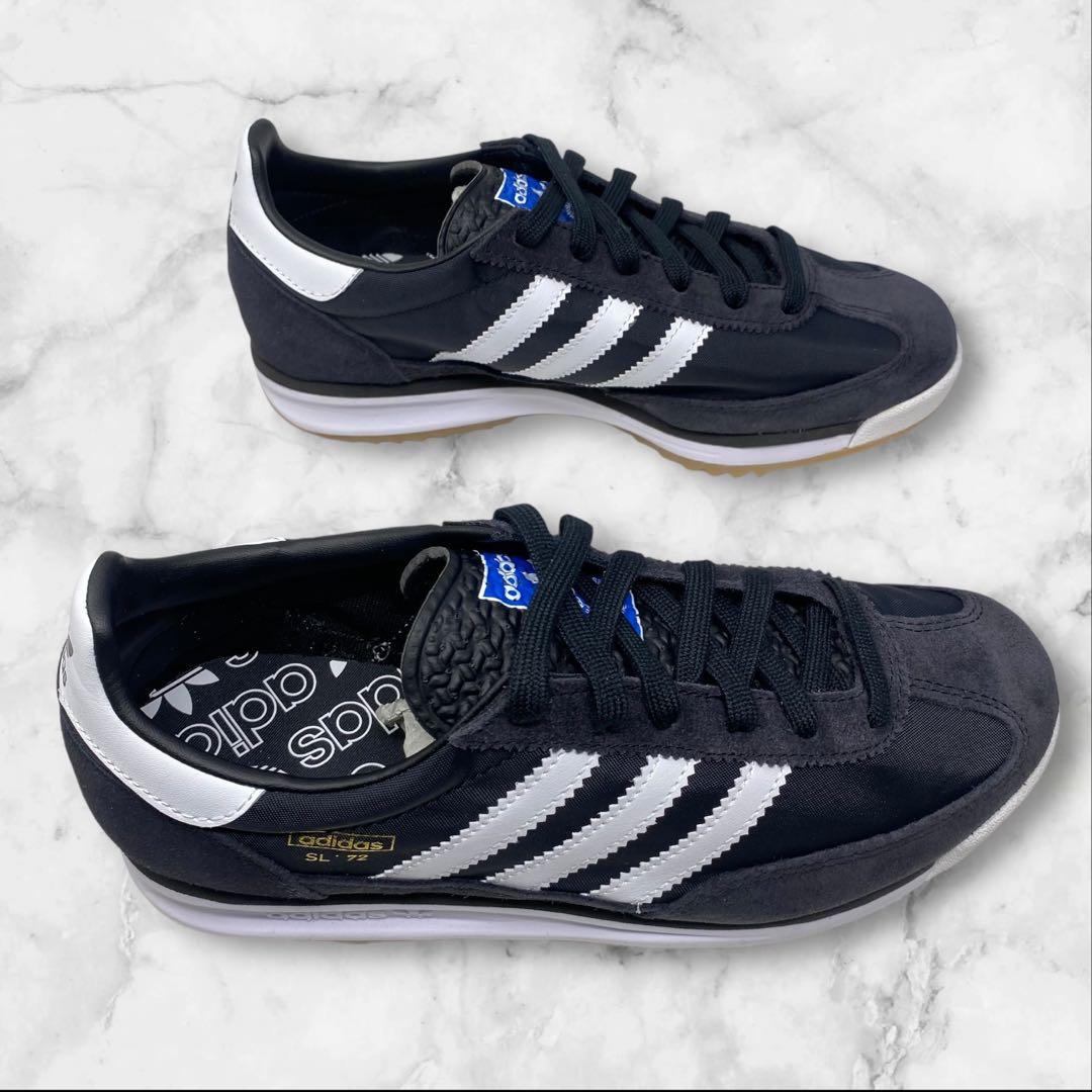 未使用 adidas SL 72 ブラック 23.5 アディダス 黒 23.5