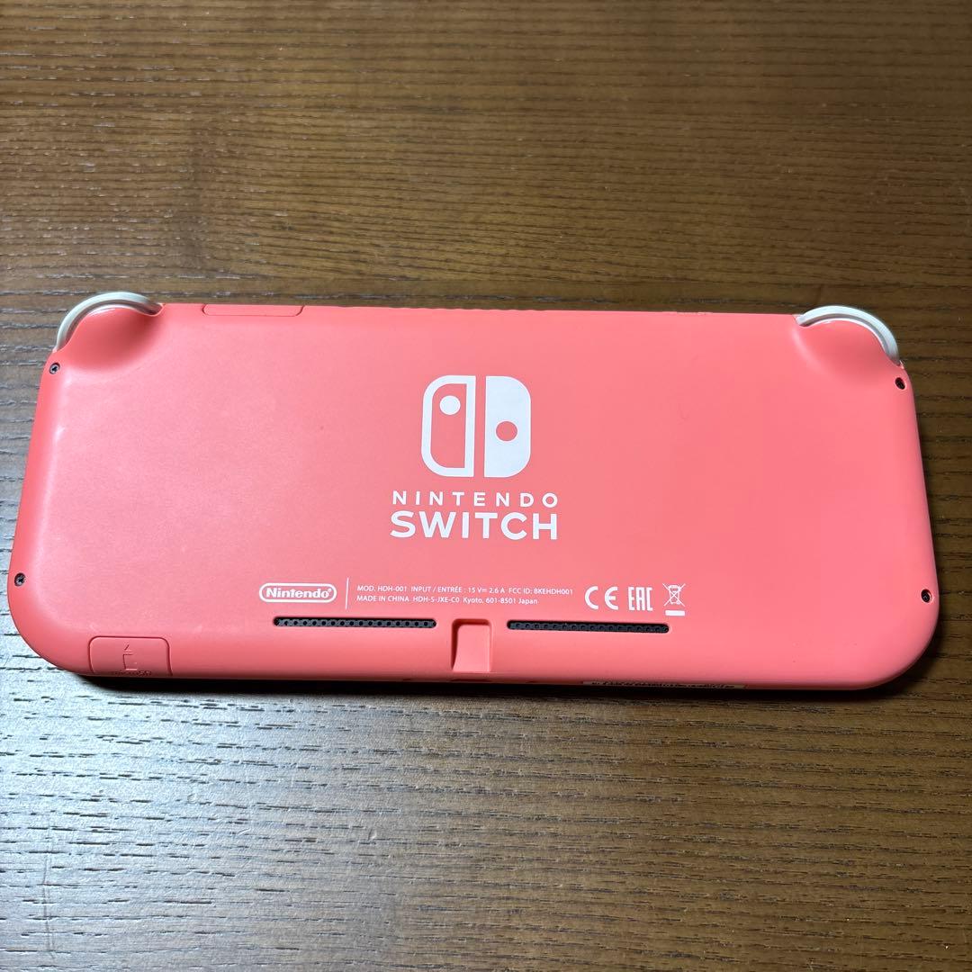 Nintendo Switch Lite コーラルピンク本体 充電器　外箱付き