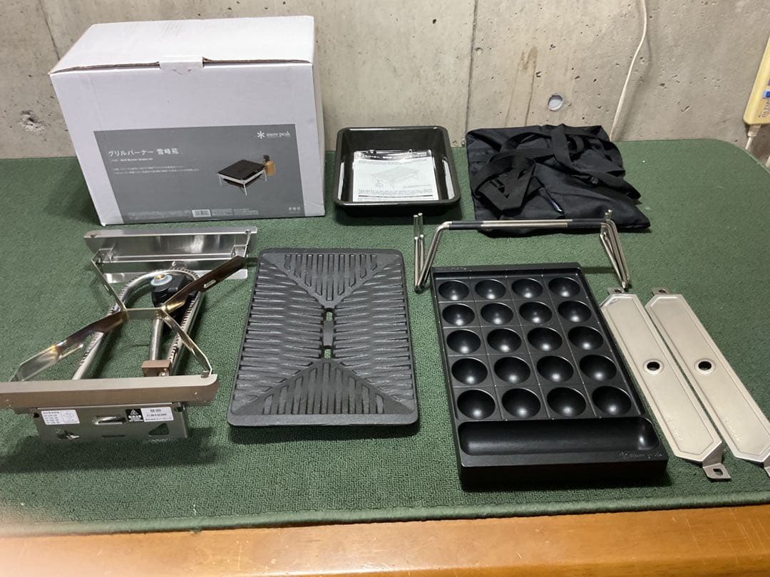 美品 雪峰苑 ＆ 入手困難 たこ焼きプレート スノーピーク  peak