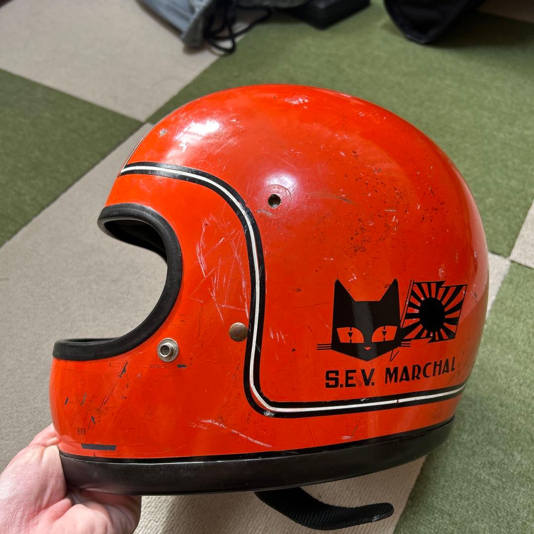 BELLフルフェイス　70s ヴィンテージ オレンジ