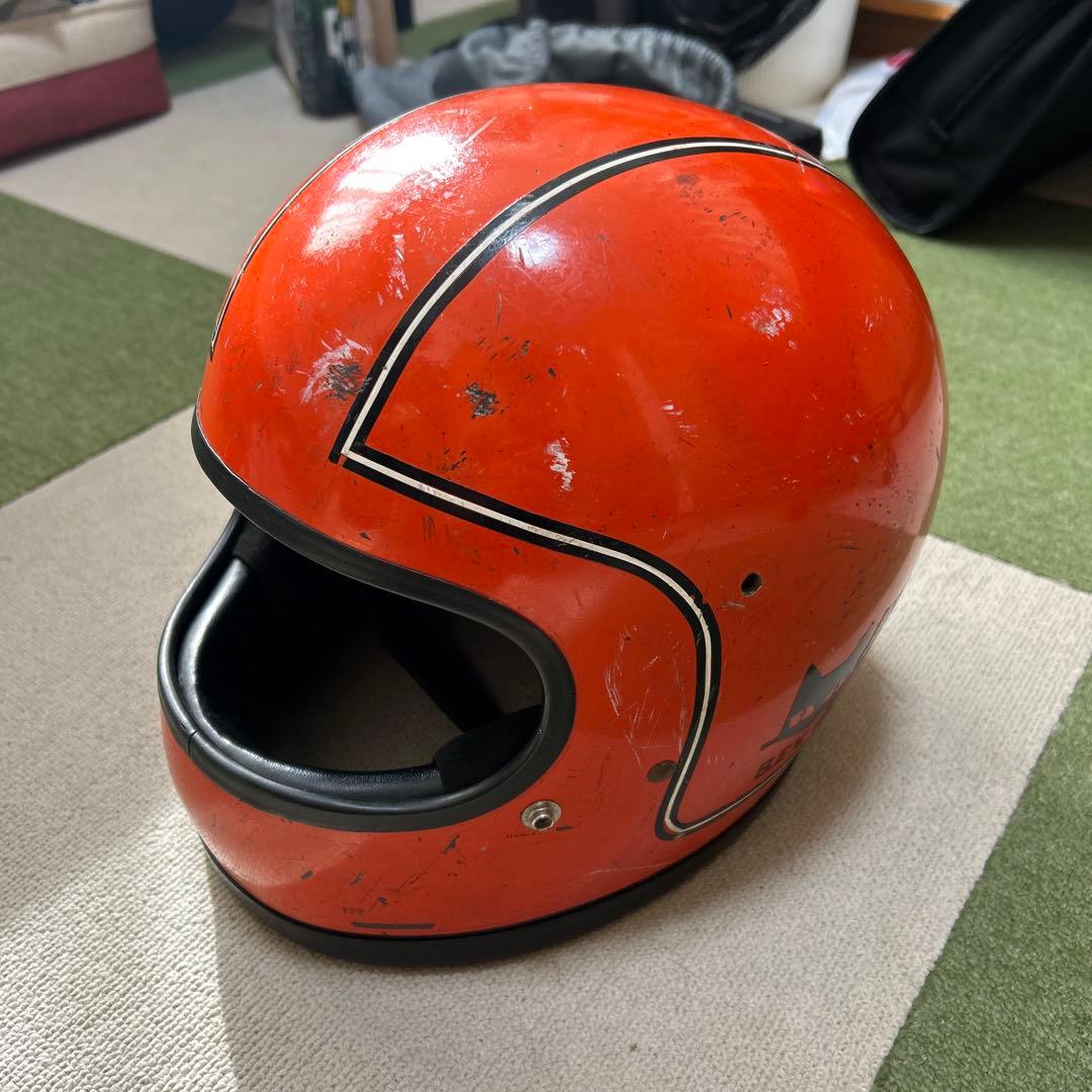 BELLフルフェイス　70s ヴィンテージ オレンジ