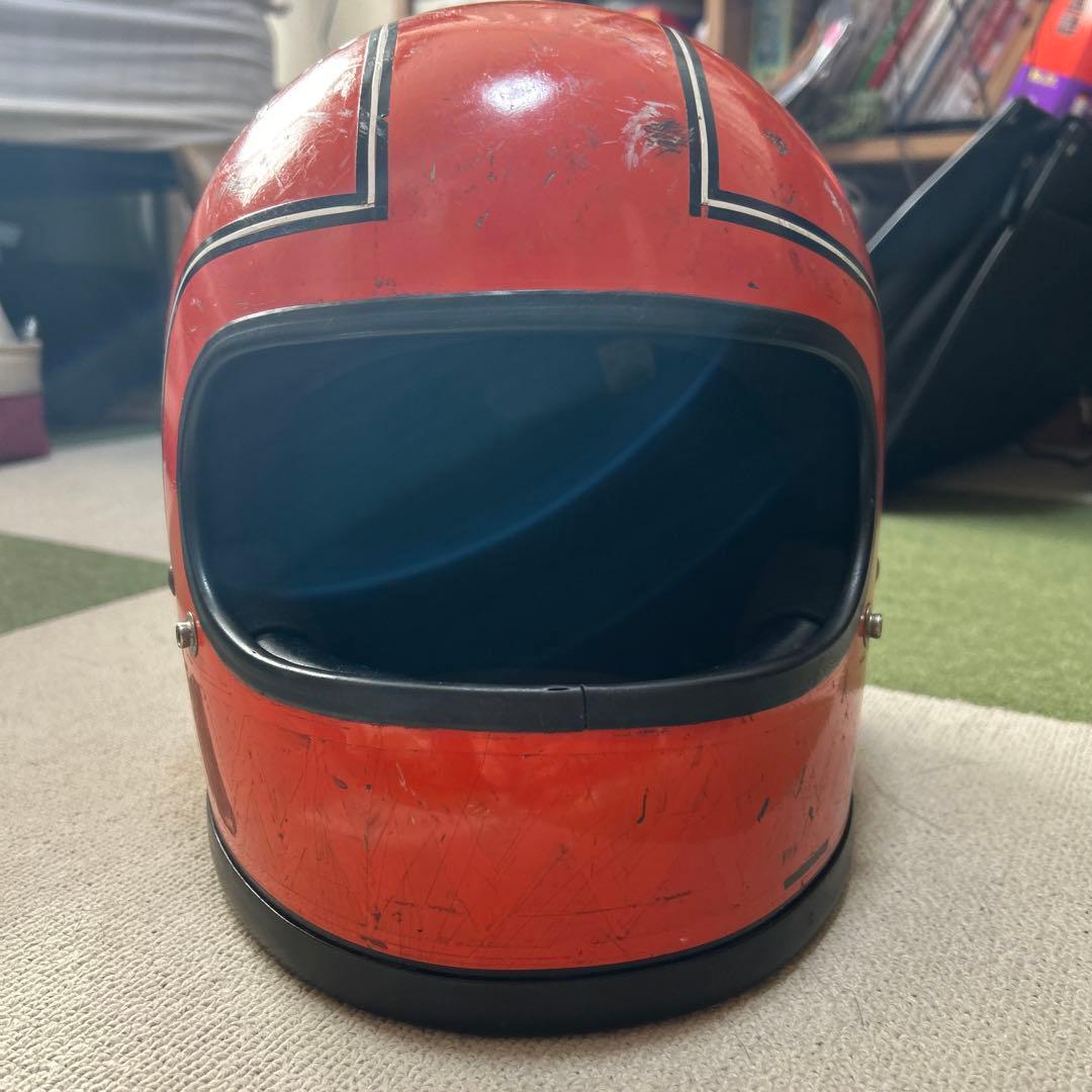 BELLフルフェイス　70s ヴィンテージ オレンジ