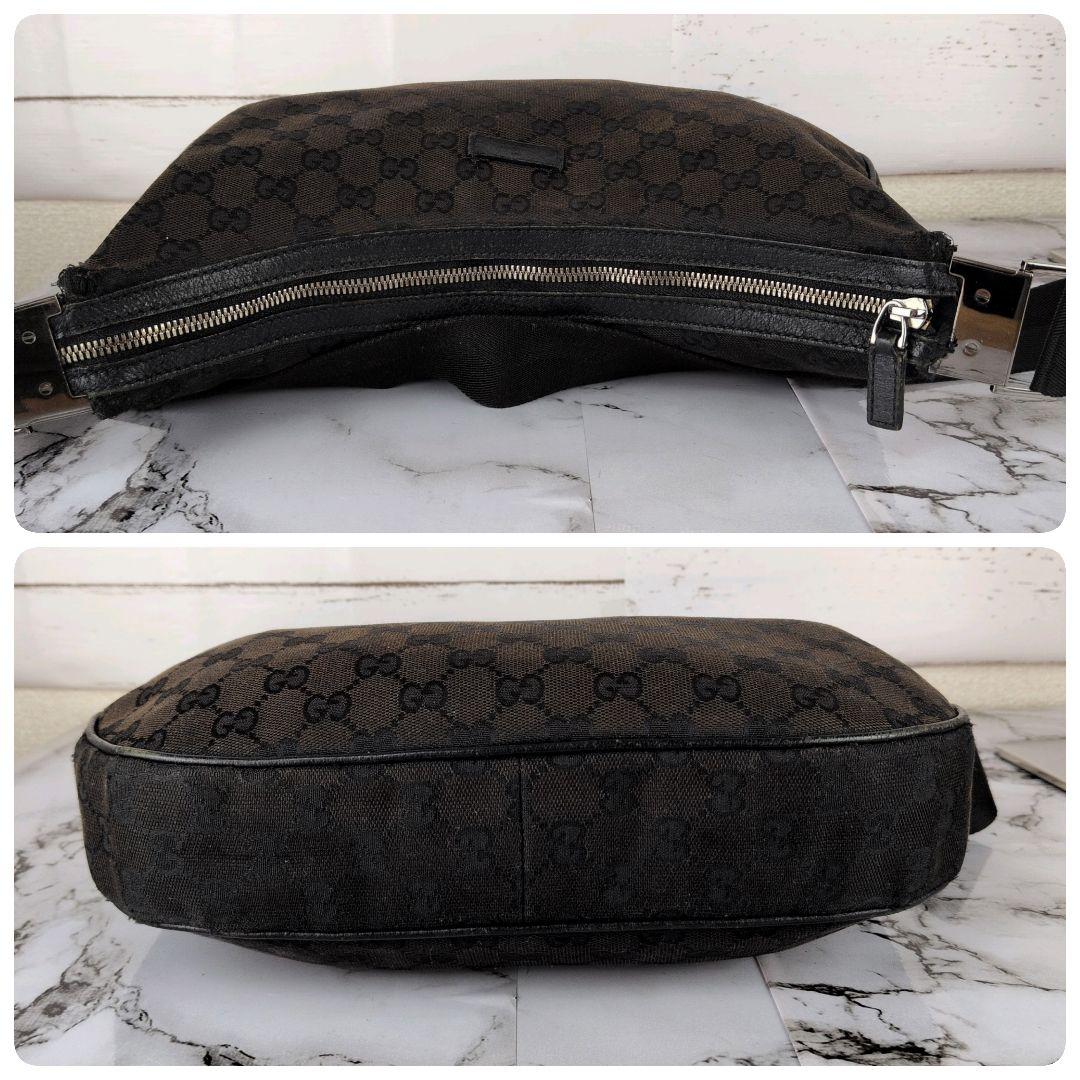 【人気】グッチ☆三日月　GG　キャンバス　ショルダー