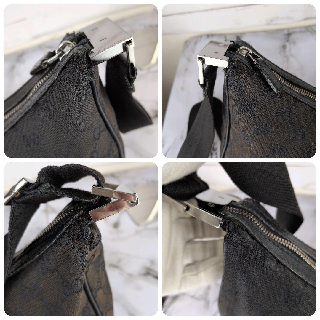 【人気】グッチ☆三日月　GG　キャンバス　ショルダー