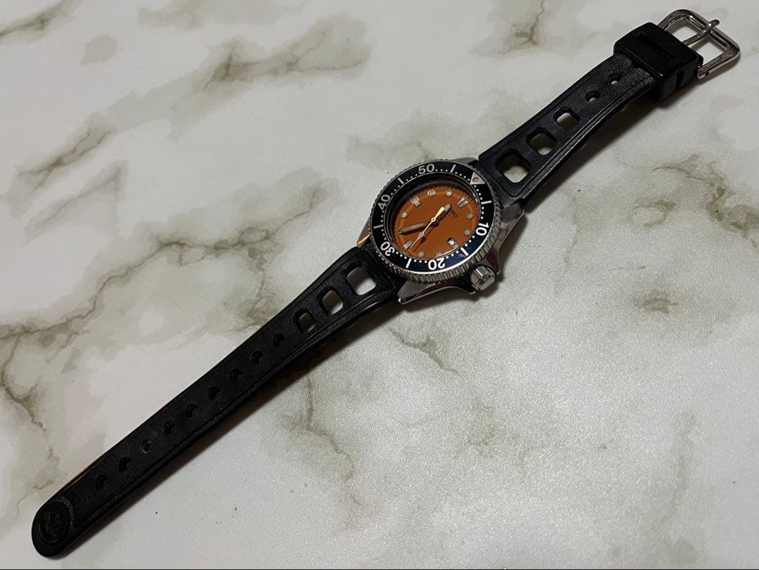 割と綺麗な稼働品☺︎SEIKO DIVER150m /セイコーオレンジダイバー