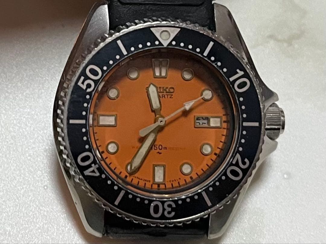 割と綺麗な稼働品☺︎SEIKO DIVER150m /セイコーオレンジダイバー