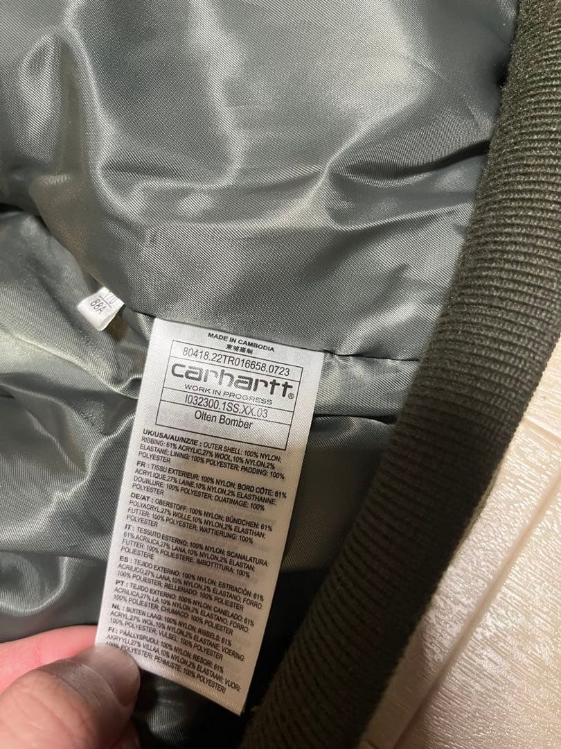 カーハートCARHARTT WIP OLTEN BOMBER