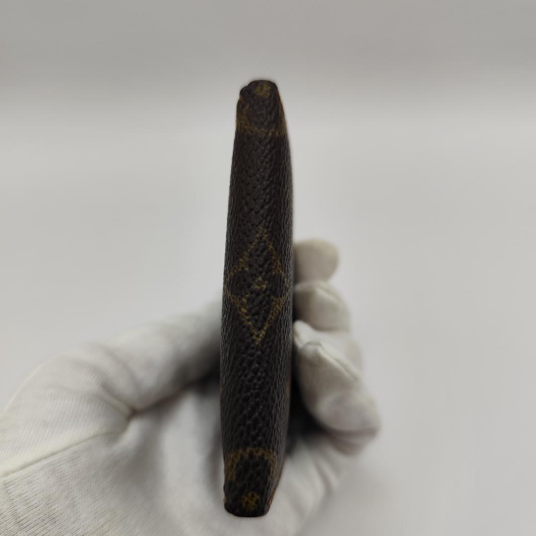 鑑定済美品 ルイヴィトンモノグラムポルトモネキュヴェットケースM61960