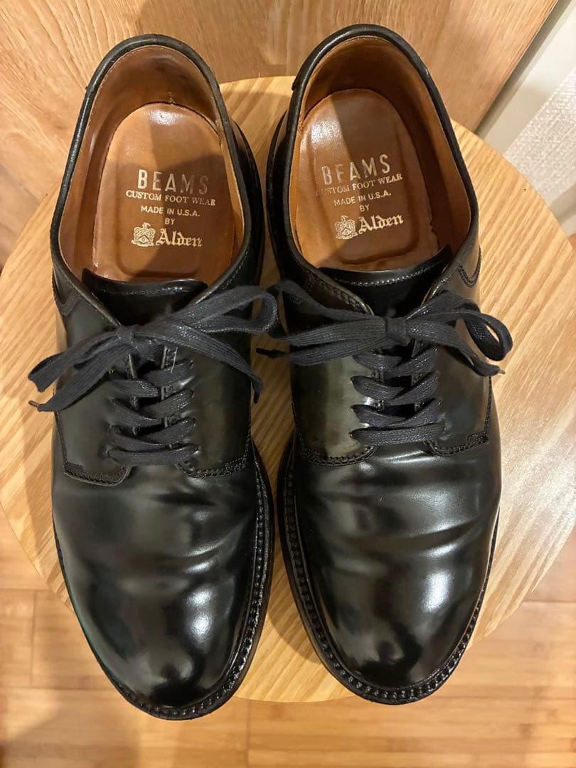 Alden オールデン　ビームス別注　5555 コードバン　ブラック　6ハーフ