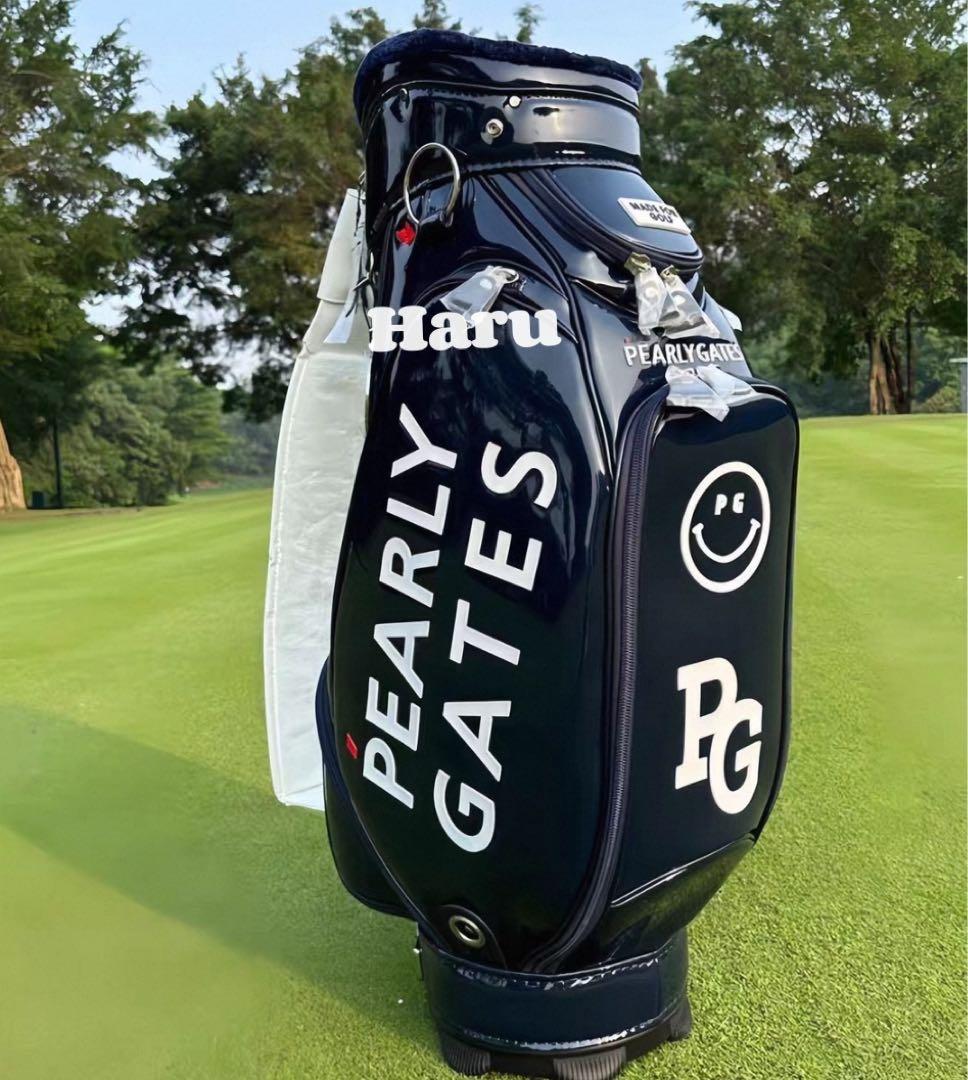 PEARLY GATES エナメルキャディバッグ