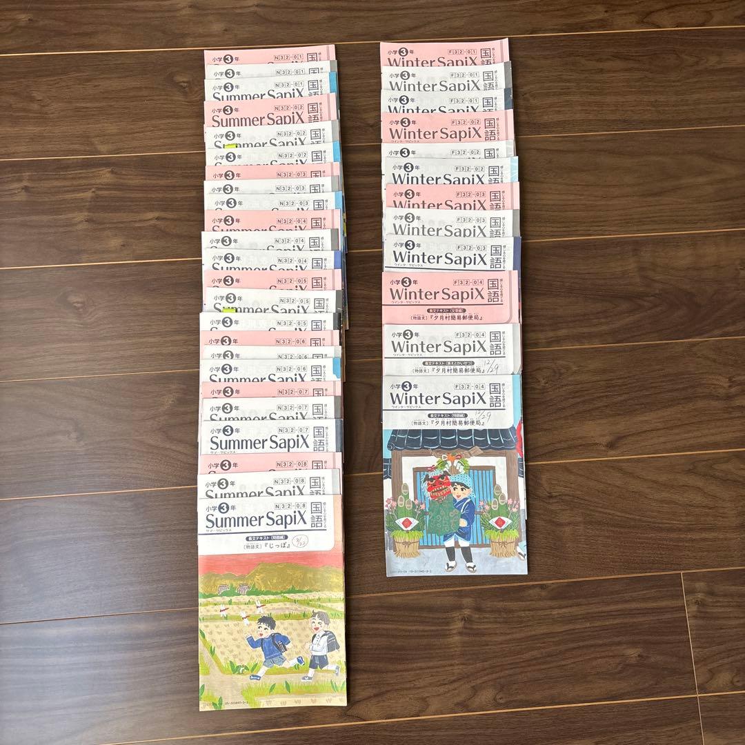 サピックス国語3年生1年間分