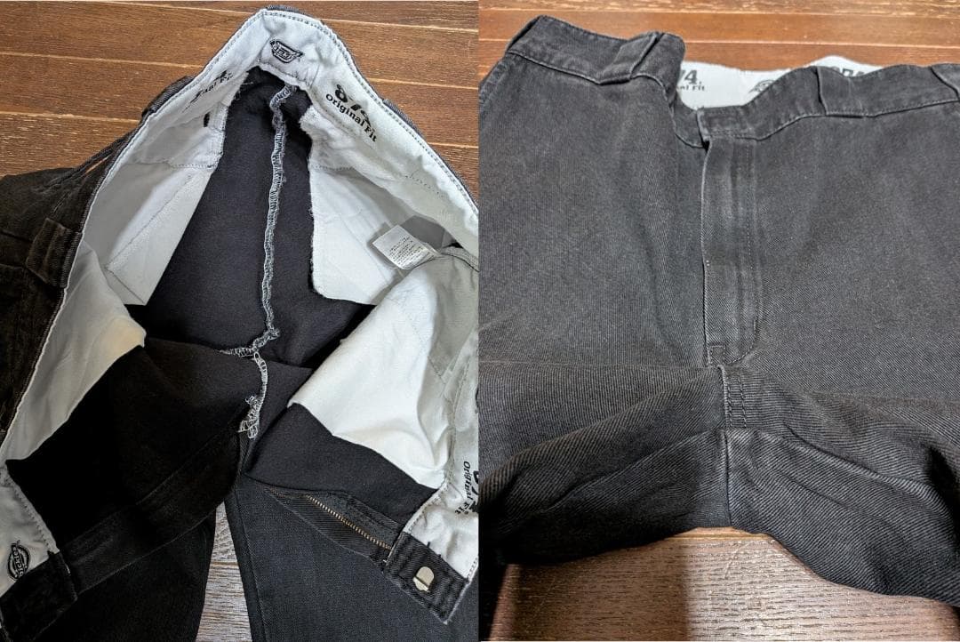 ★美品Dickies874デニムワークパンツ黒W34チビタグLeeフリスコBEN