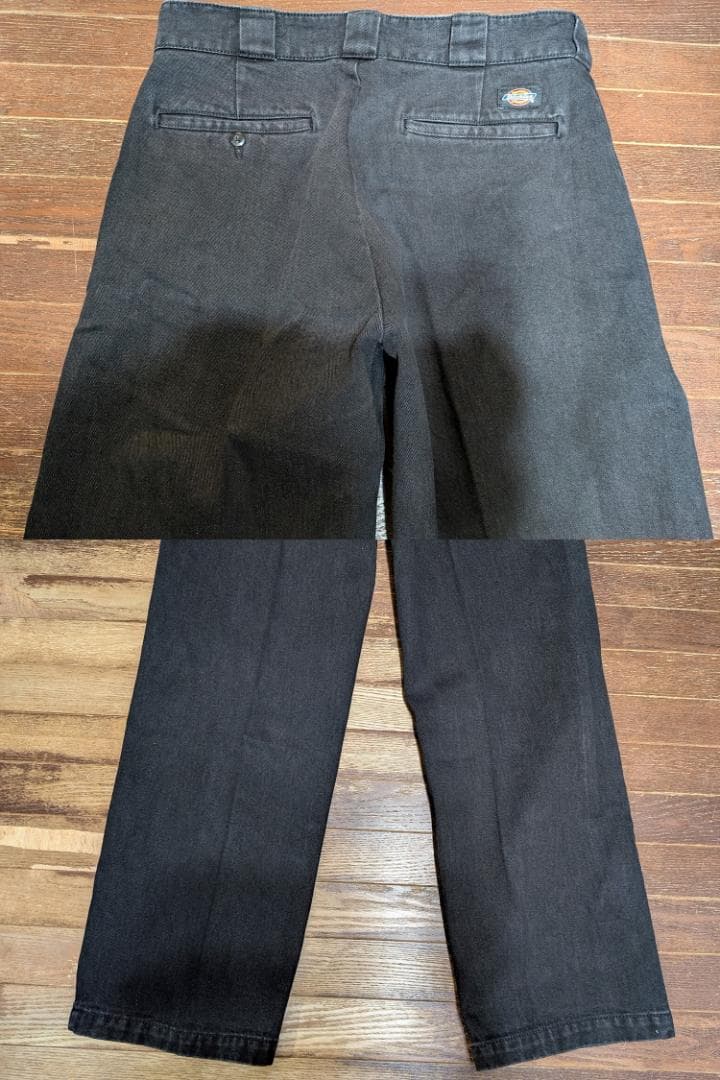 ★美品Dickies874デニムワークパンツ黒W34チビタグLeeフリスコBEN