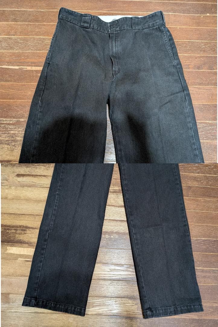 ★美品Dickies874デニムワークパンツ黒W34チビタグLeeフリスコBEN