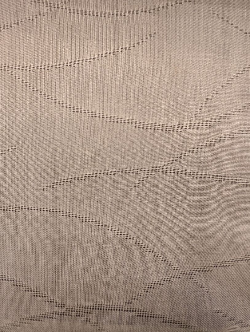 未使用保管品　着物反物　着尺小千谷襦袢地　紋紗　麻生地 100%　流水文様