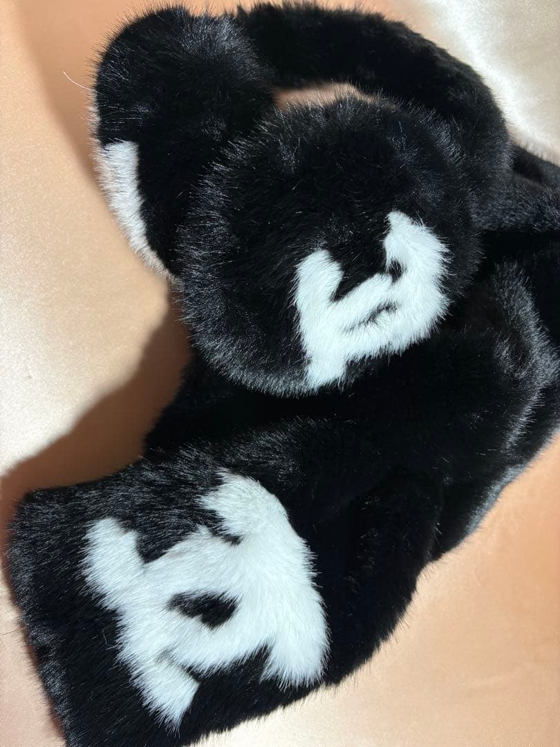 CHANELマフラー とイヤーマフ セット ブラック ノベルティ