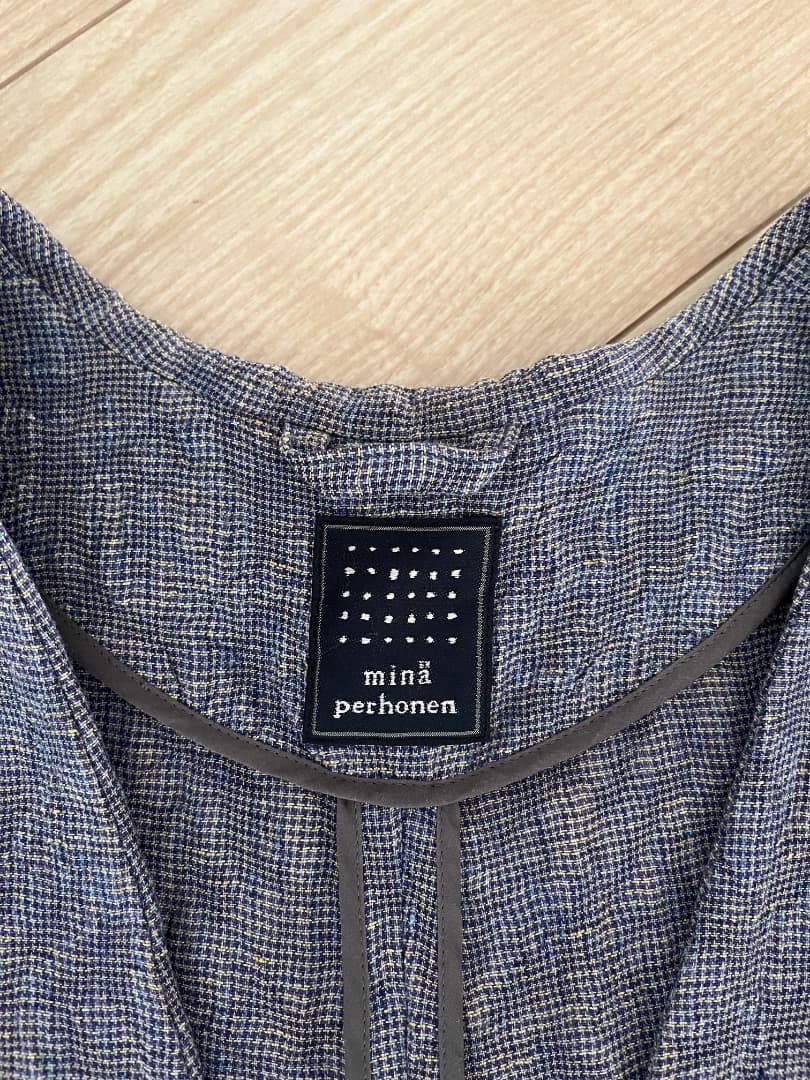 mina perhonen shimmer リネンコート