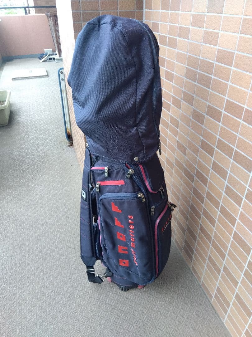 onoff ゴルフキャディバッグ ネイビー　　9.5型