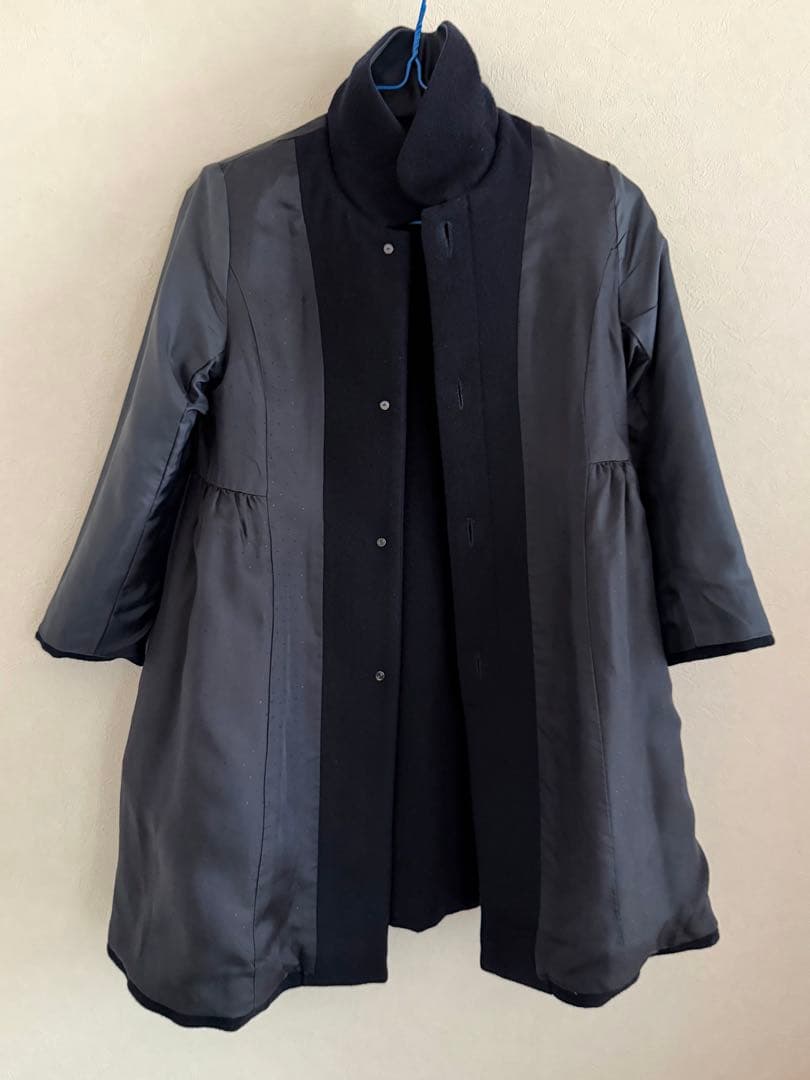 familiar⭐︎ファミリア⭐︎ネイビー ウールコート 襟付き　130㎝