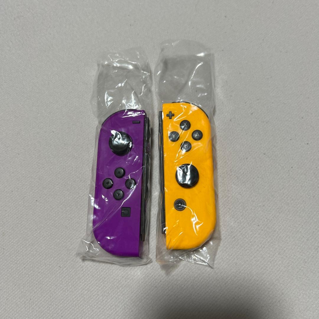 Switch 本体 2023年購入　バッテリー強化版　ジョイコン黄色➕紫付き