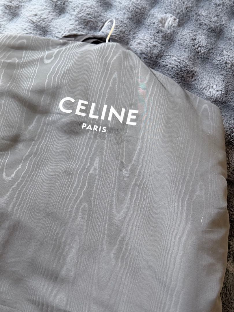 美品CELINE トラッカーデニムジャケット刺繍ロゴ