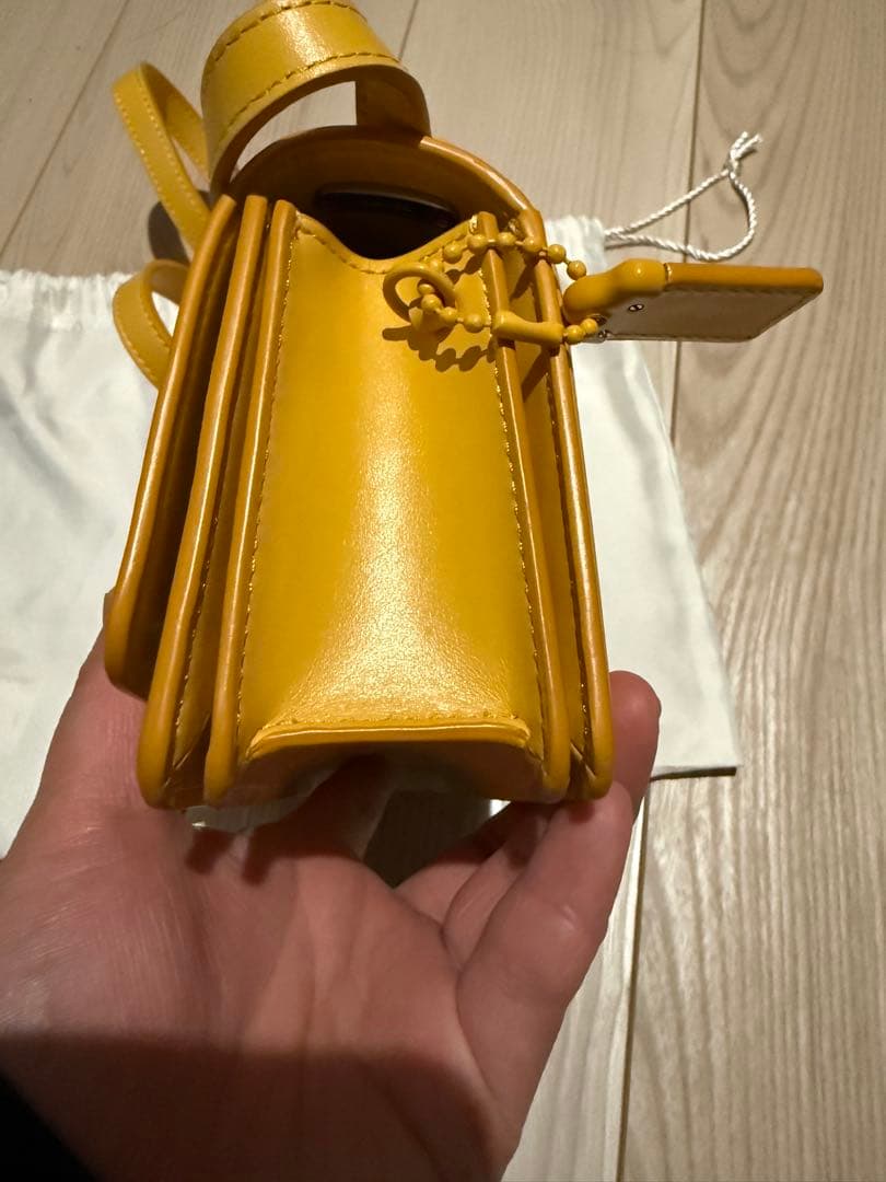 COACH イエロー ショルダーバッグ 保存袋付き