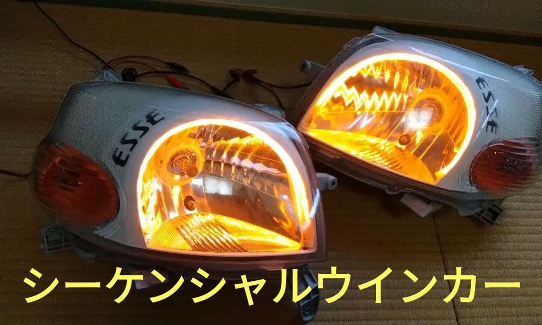 ダイハツ　エッセ　 ヘッドライト LEDイカリング LEDウインカー　L235S