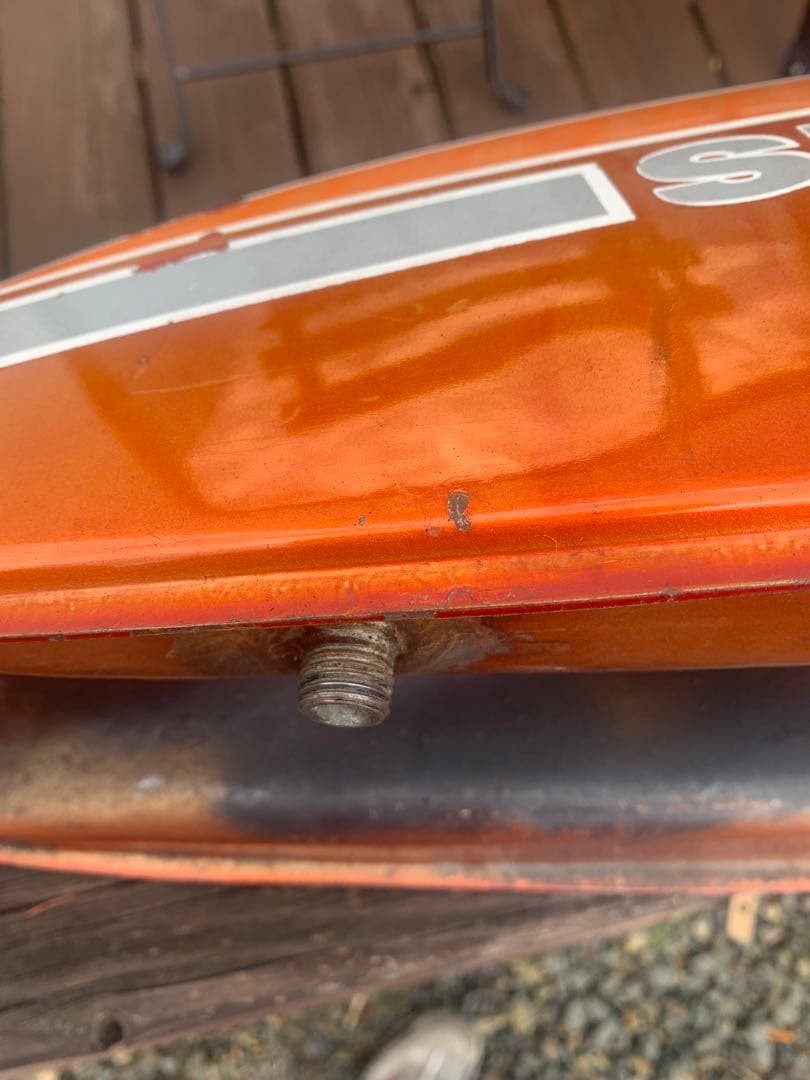 ★希少★SUZUKI バイクタンク オレンジ色　ハスラー　TS90