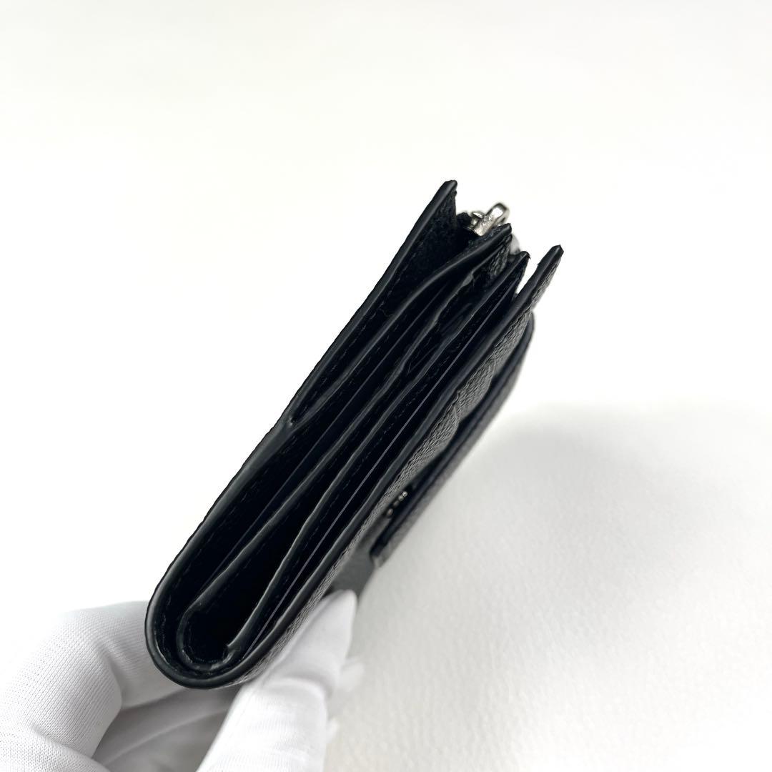 PRADA プラダ ロゴ カードホルダー 折財布 ブラック