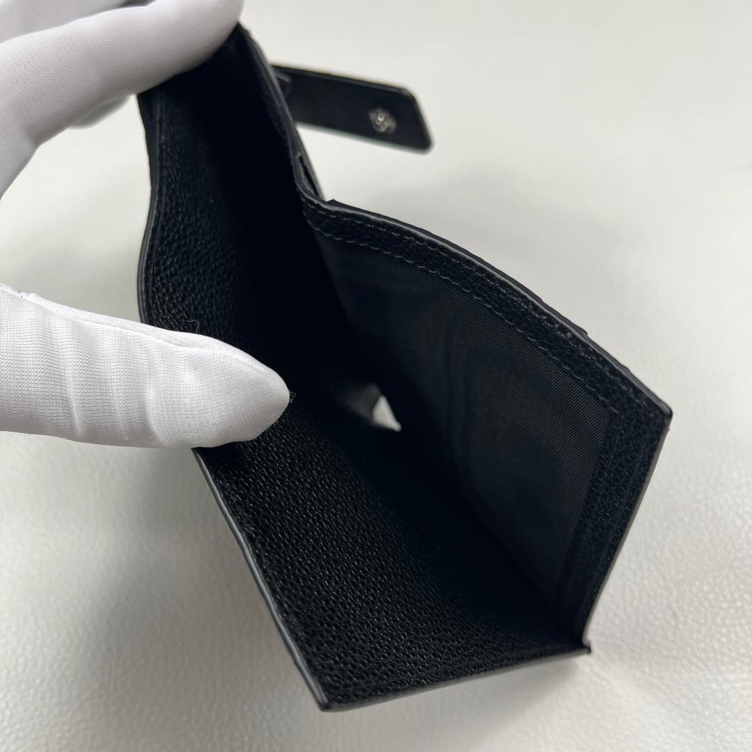 PRADA プラダ ロゴ カードホルダー 折財布 ブラック