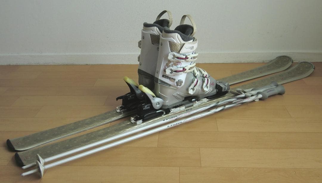 ■■1月限定■送料無料■女性用スキーセット■板146靴24-24.5■WAX済■