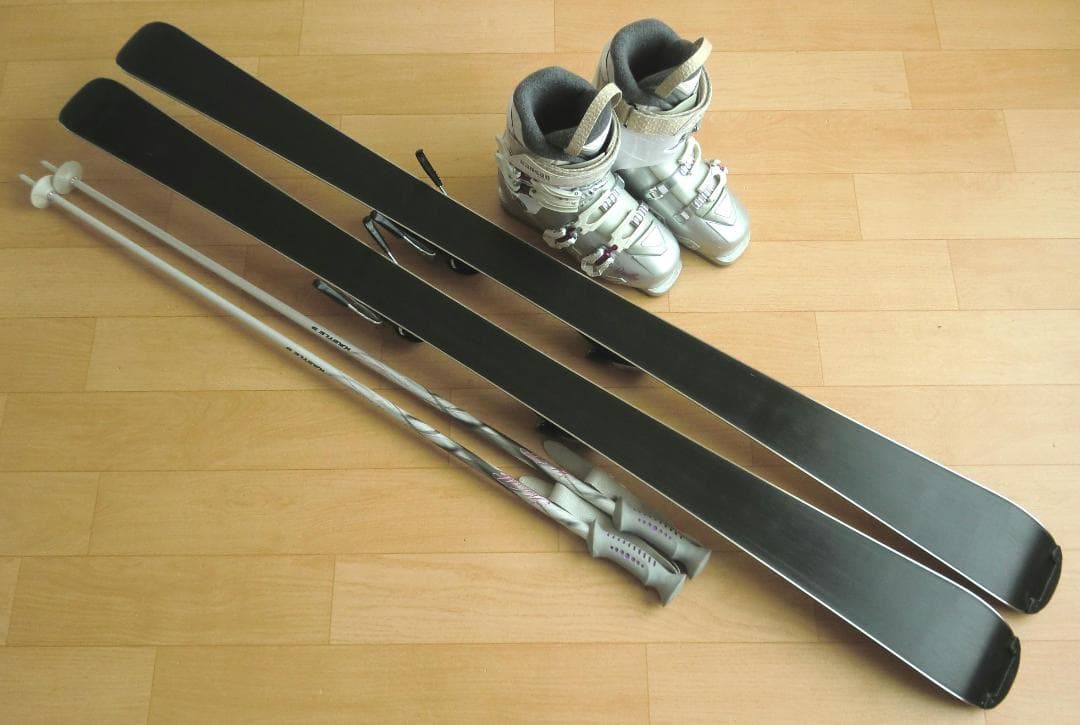 ■■1月限定■送料無料■女性用スキーセット■板146靴24-24.5■WAX済■