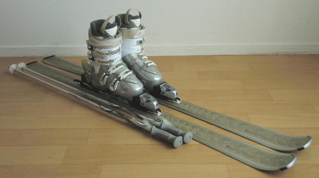 ■■1月限定■送料無料■女性用スキーセット■板146靴24-24.5■WAX済■