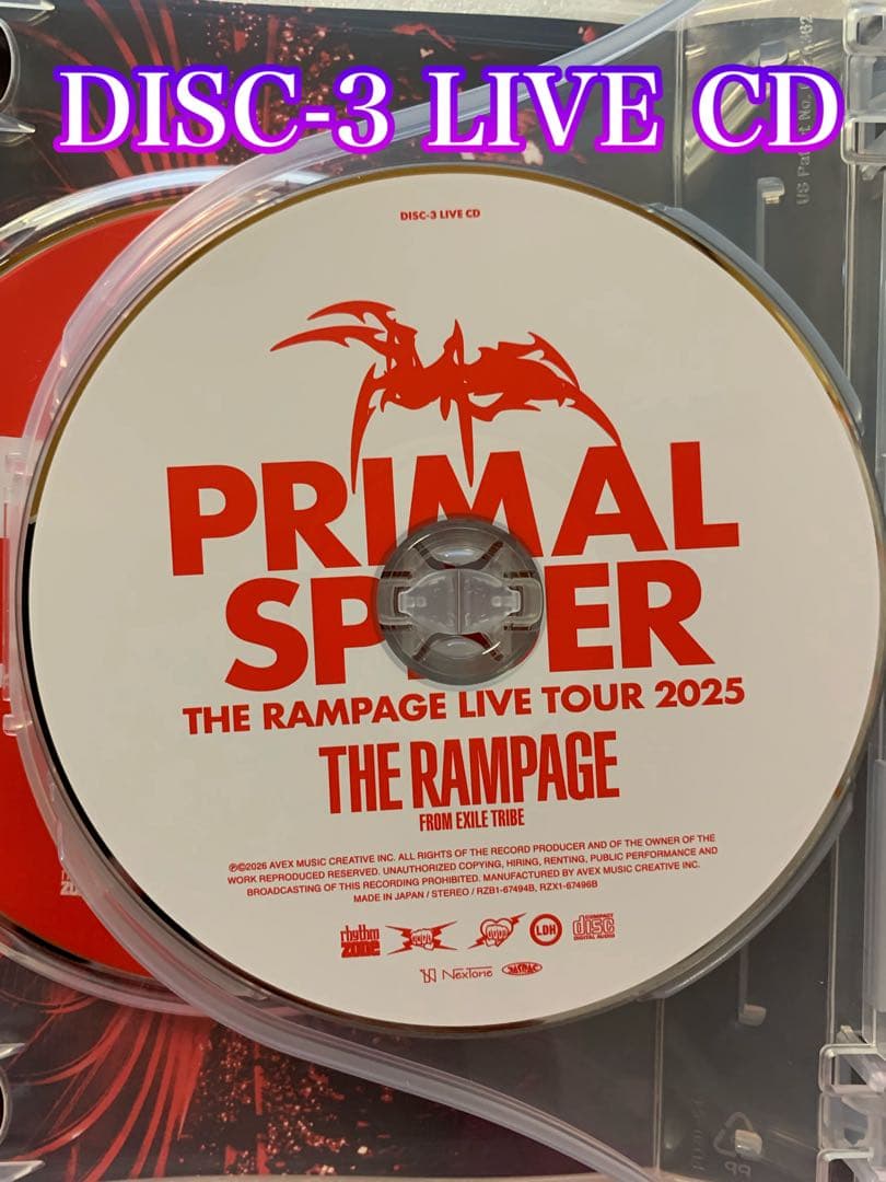 ミュージック RAMPAGE LIVE TOUR 2025 \"PRIMAL SPIDER\"