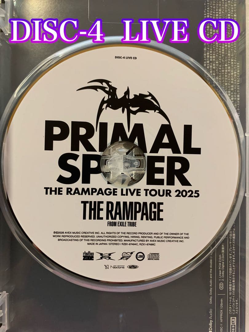 ミュージック RAMPAGE LIVE TOUR 2025 \"PRIMAL SPIDER\"