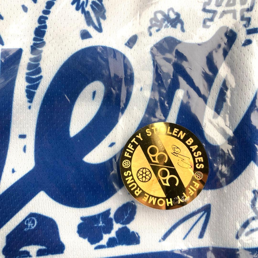 ドジャース 大谷 翔平 ユニフォーム アロハ ハワイアンシャツ サインプリント