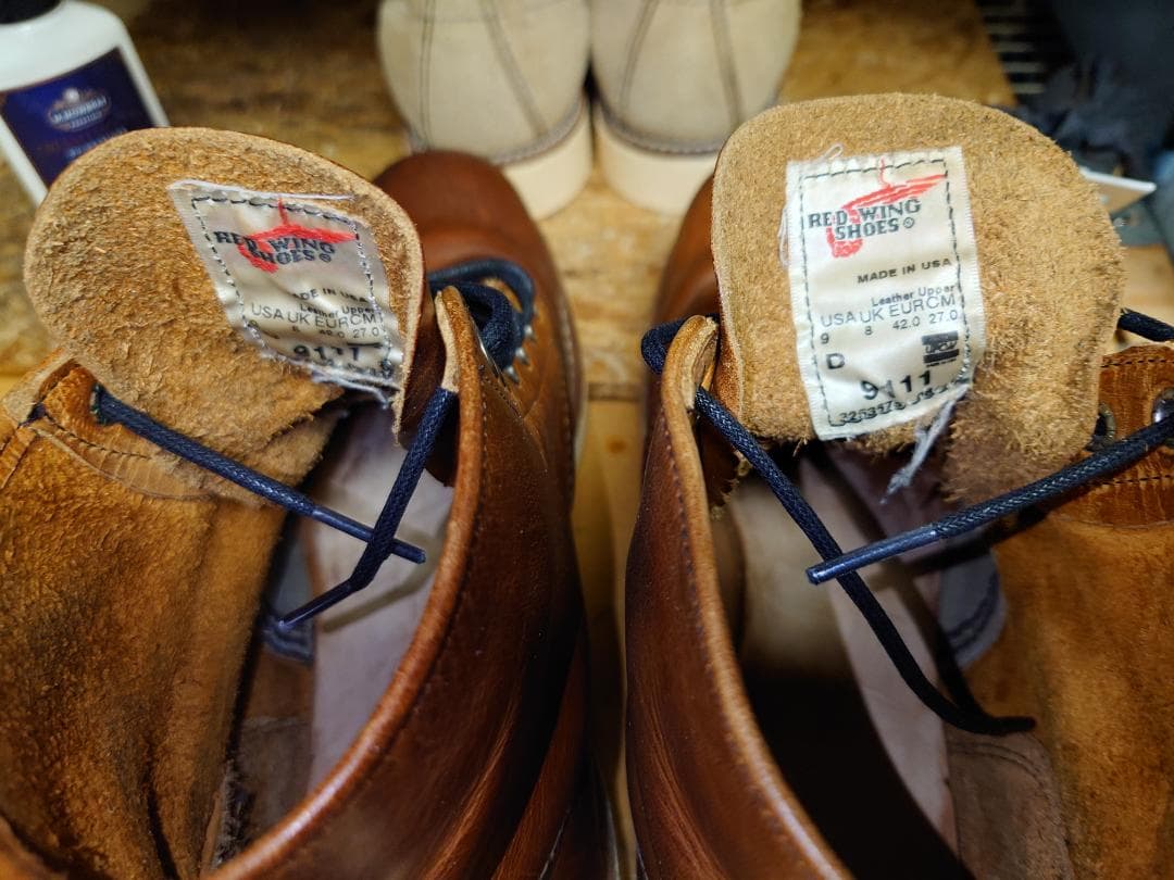 GOCCI様 レッド ウィング 9111 サイド羽刻印 9D 11年製