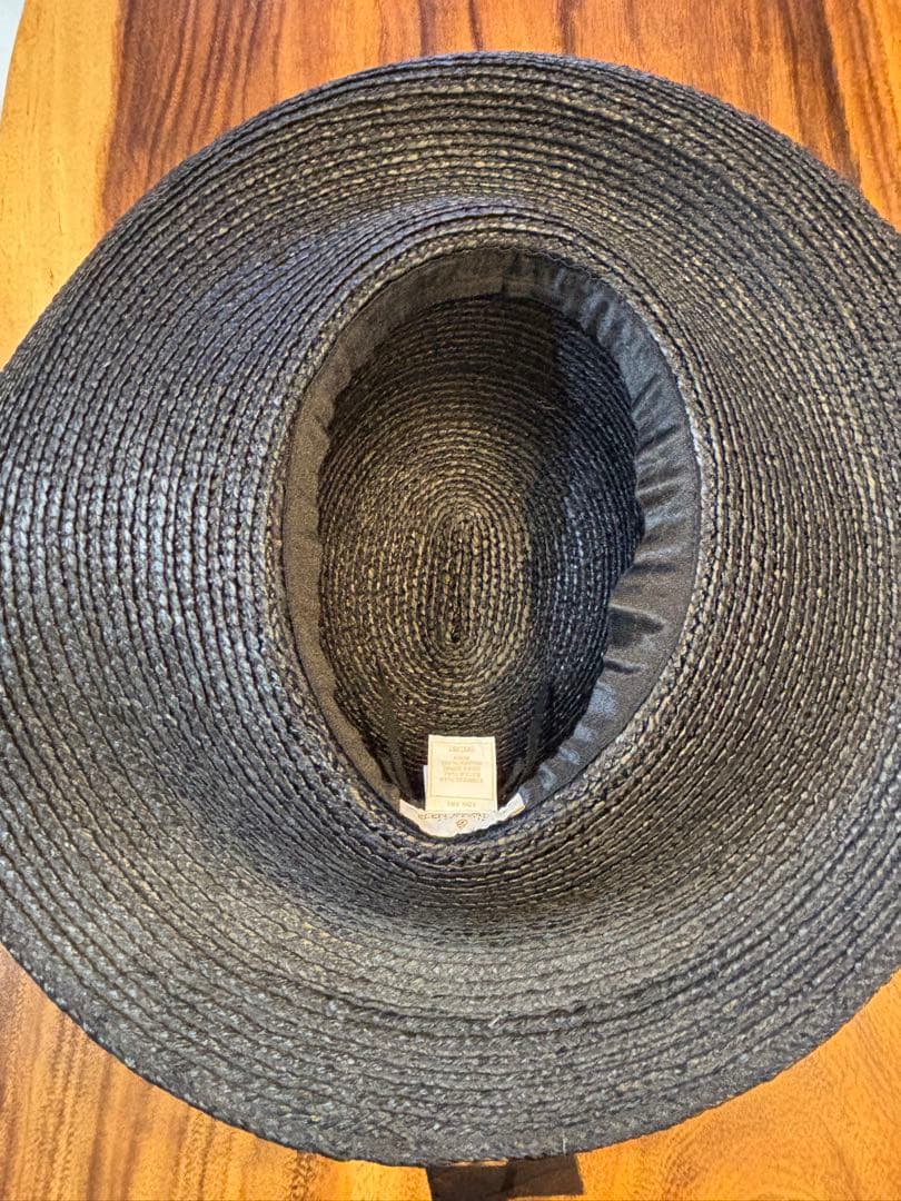 ヘレンカミンスキー　ラフィアハット　黒