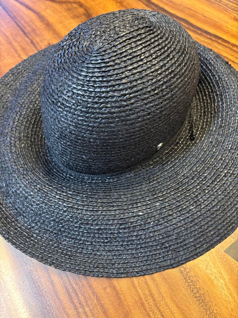 ヘレンカミンスキー　ラフィアハット　黒