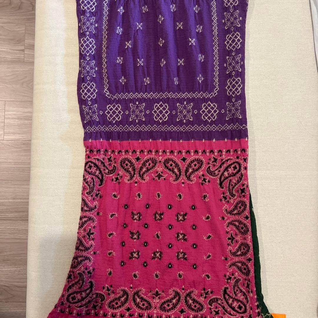 KAPITAL ペイズリー柄縮絨ウールマフラー　ストール