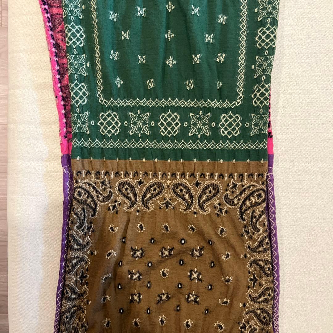 KAPITAL ペイズリー柄縮絨ウールマフラー　ストール