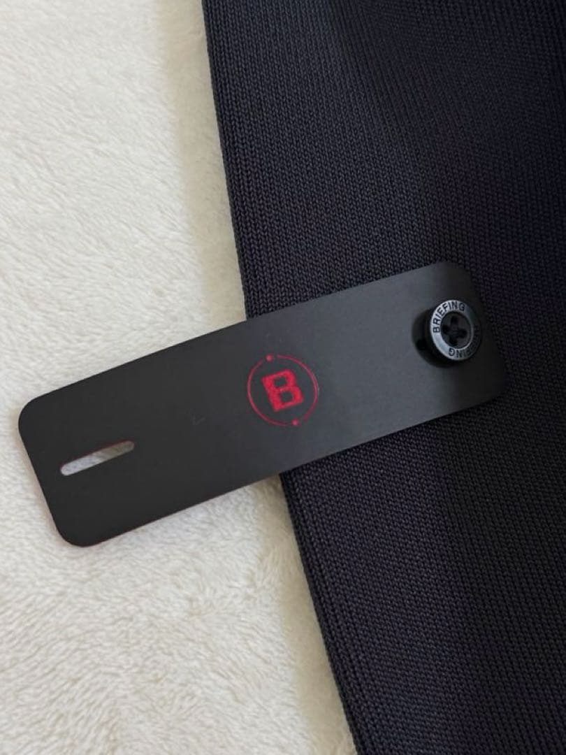 希少‼︎レザーワッペンBRIEFINGブリーフィング 黒 メンズ S【未使用】