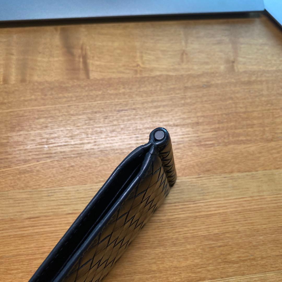 ボッテガヴェネタ マネークリップ 二つ折り財布　ブラック　正規店