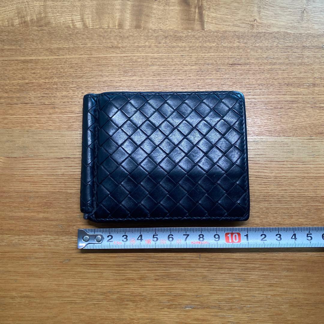 ボッテガヴェネタ マネークリップ 二つ折り財布　ブラック　正規店
