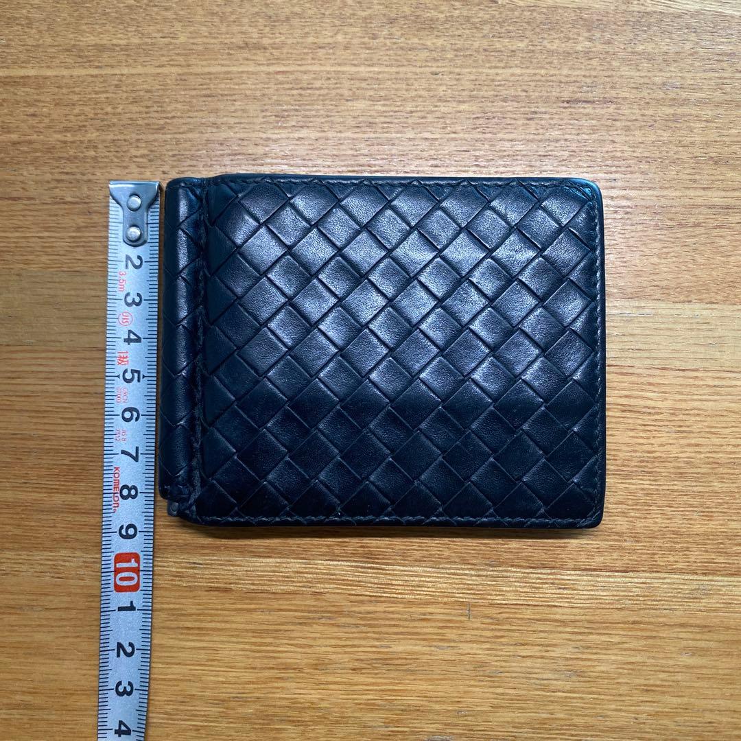 ボッテガヴェネタ マネークリップ 二つ折り財布　ブラック　正規店