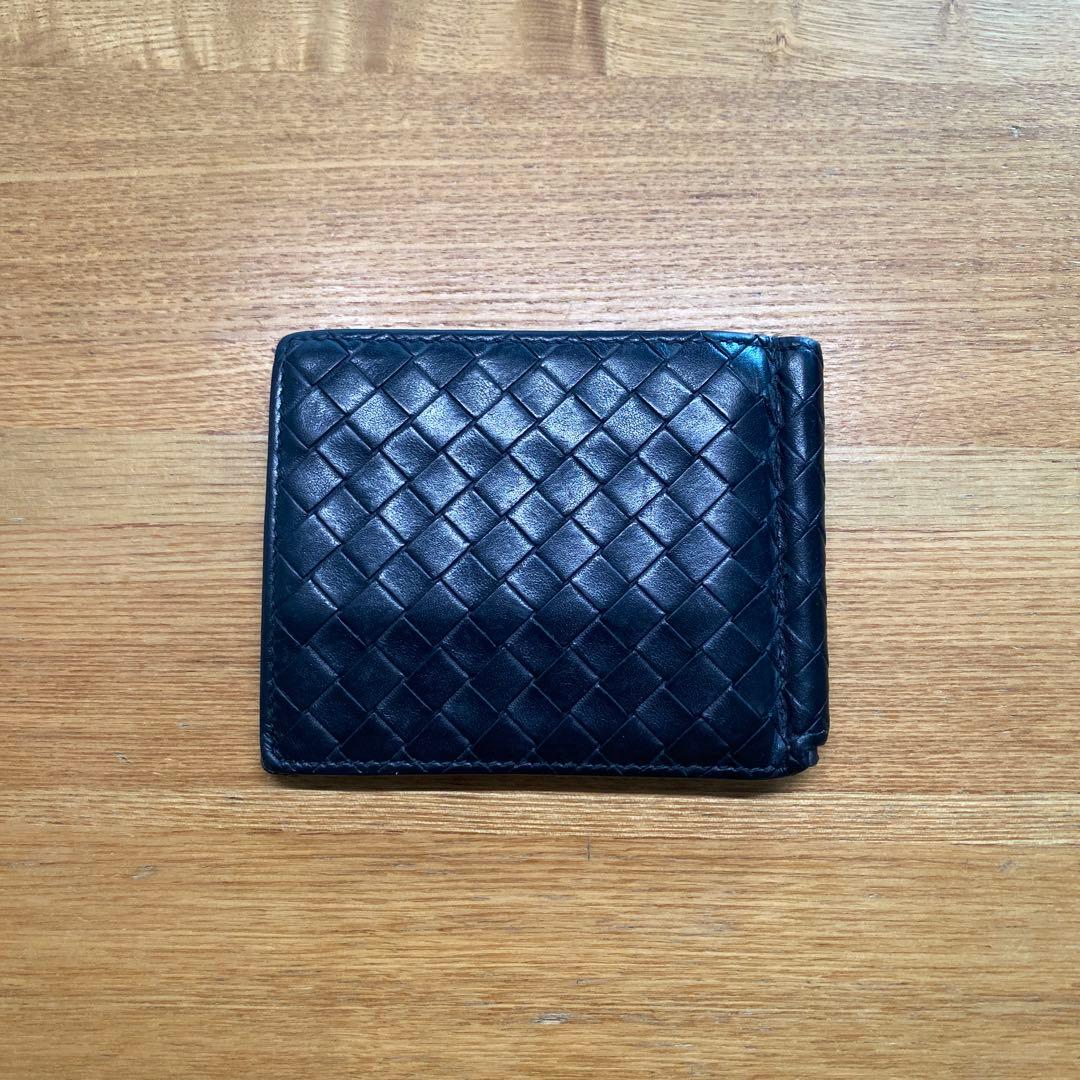 ボッテガヴェネタ マネークリップ 二つ折り財布　ブラック　正規店